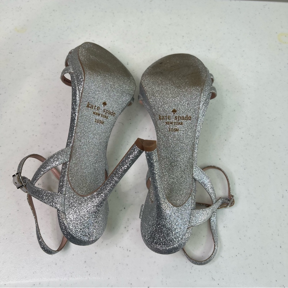 Kate Spade Florence Strappy Glitter Heeled Sandal - Picture 9 of 10